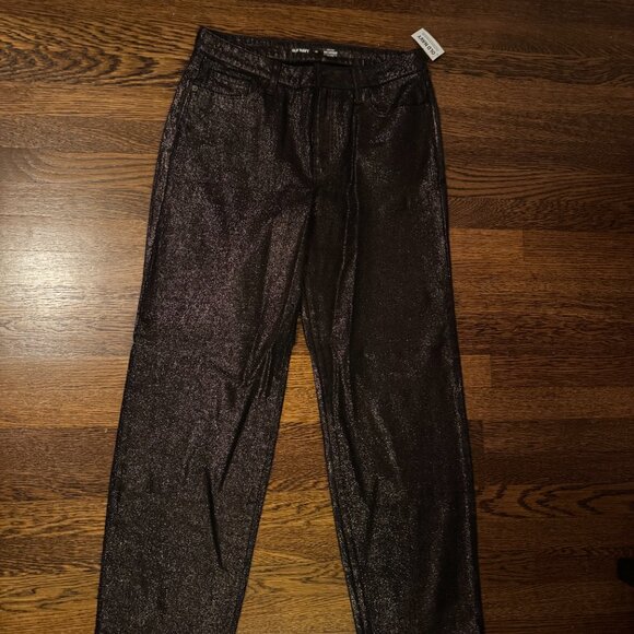 NWT | OLD NAVY | High-Waisted Shine OG Loose Jeans - Picture 2 of 5